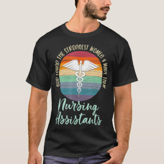 Retro medisch symbool verpleegassistent t-shirt