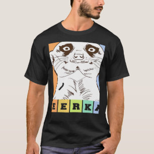Retro  Meerkat Geweldige Design Pres T-shirt