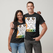 Retro Meerkat Geweldige Design Pres T-shirt (Unisex)