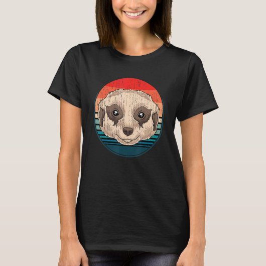 Retro Meerkat T-shirt (Voorkant)