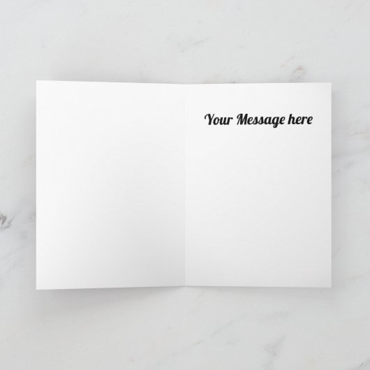 Retro  Meisje en kat Valentne bericht kaart (Binnen)