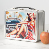 Retro Meisje Klassieke Pin Up (In situ)