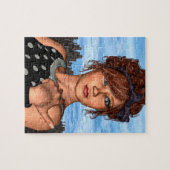 Retro Meisje Legpuzzel (Horizontaal)