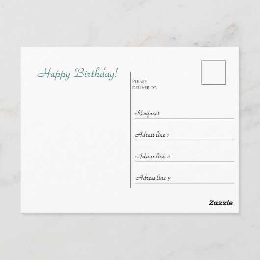 Retro Meisje met Bloemen in haar haar Briefkaart (Achterkant)