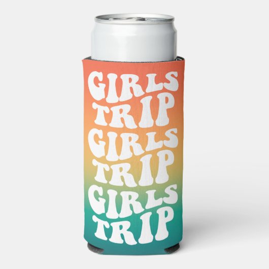 Retro Meisjes Reis Beste Vrienden Aangepast (Seltzer Achterkant)