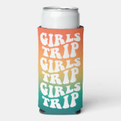 Retro Meisjes Reis Beste Vrienden Aangepast (Seltzer Voorkant)