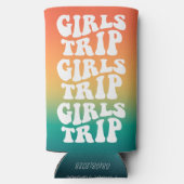 Retro Meisjes Reis Beste Vrienden Aangepast (Achterkant)