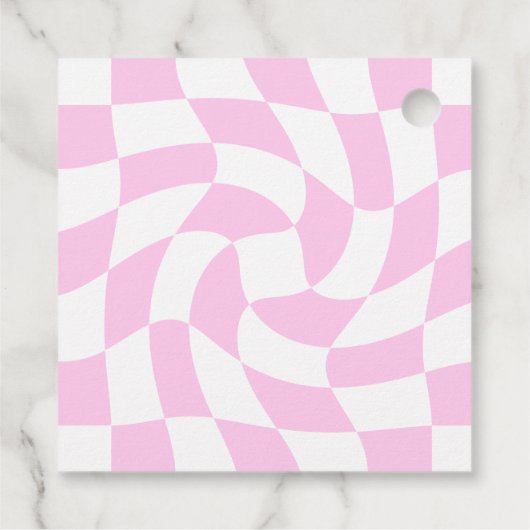 Retro Meisjes Slaap Over Party Bedankjes Labels (Achterkant)