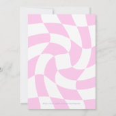 Retro Meisjes Slaap Over Party Kaart (Achterkant)