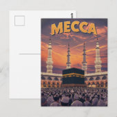 Retro Mekka Reizen Briefkaart (Voorkant / Achterkant)