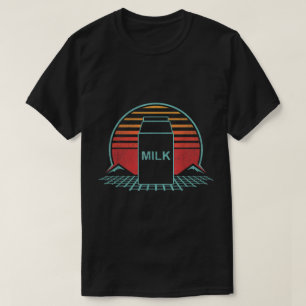 Retro Melk Vaporwave Esthetiek T-shirt