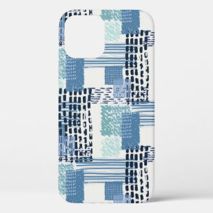 Retro Memphis Doodle Naadloos Patroon iPhone 12 Hoesje