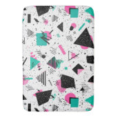 Retro Memphis Geometric Pattern Badmat (Voorkant Verticaal)