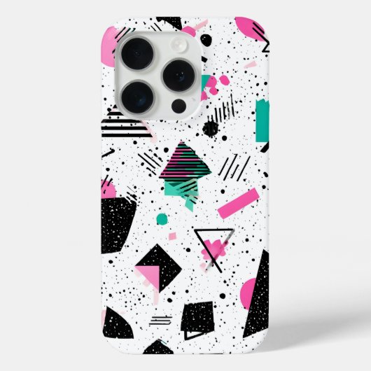 Retro Memphis Geometric Pattern Case-Mate iPhone Case (Achterkant)