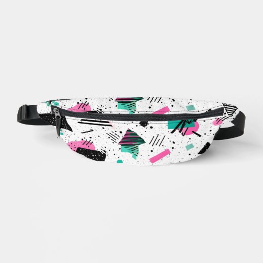 Retro Memphis Geometric Pattern Heuptasje (Voorkant)