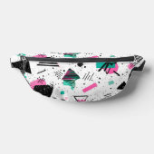 Retro Memphis Geometric Pattern Heuptasje (Liggend)