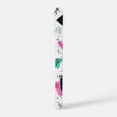 Retro Memphis Geometric Pattern iPhone 15 Hoesje (Linkerkant)