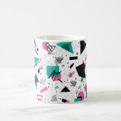 Retro Memphis Geometric Pattern Koffiemok (Center)