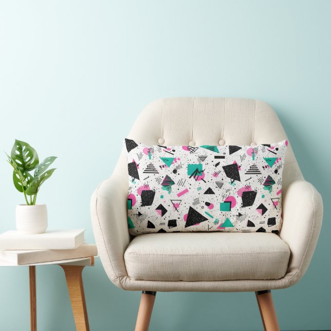 Retro Memphis Geometric Pattern Kussen (Stoel)