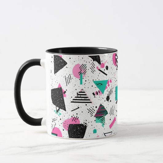 Retro Memphis Geometric Pattern Mok (Links)