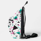 Retro Memphis Geometric Pattern Sling Bag (Rechts)