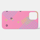 Retro Memphis Texture. Seamless Background in Tren Case-Mate iPhone Case (Achterkant (horizontaal))