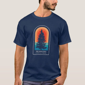 Retro Mendocino National Forest California Hiking T-shirt