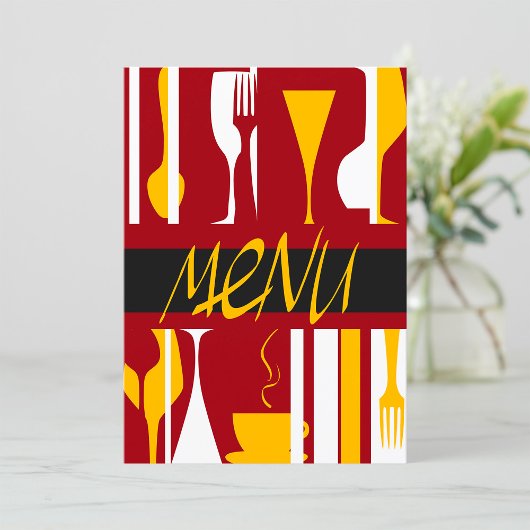 Retro Menu Kaart