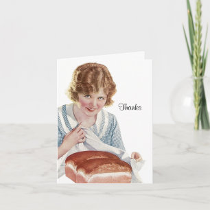 Retro Merci Merci Pour La Carte Pain Dough