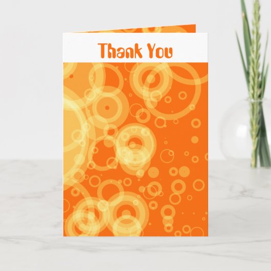 Rétro Merci orange d'anneaux (Devant)