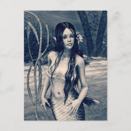 Retro Mermaid Briefkaart