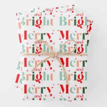 Retro Merry and Bright Christmas