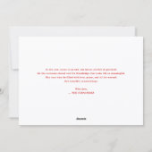 Retro Merry Christmas Red Feestdagenkaart (Achterkant)