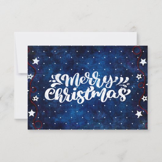 Retro Merry Christmas Script Xmas Gift Coupon (Achterkant)
