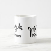 Retro Merry Christmas Style Koffiemok (Center)