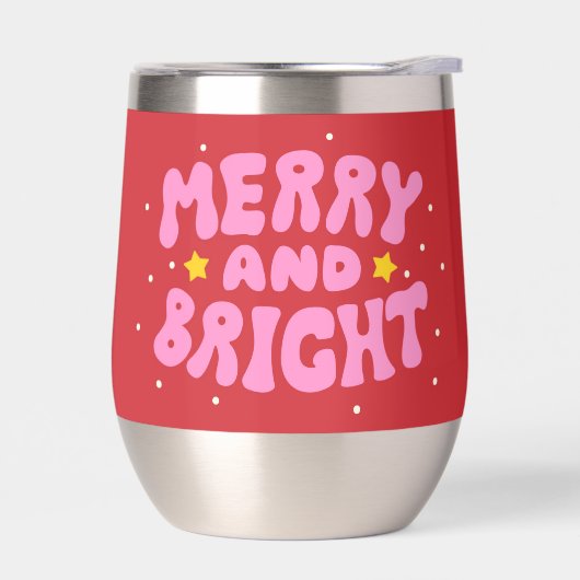 Retro Merry et Bright Holiday Design (Gauche)