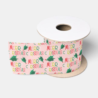 Retro Merry kerst Colorful Holiday Lint