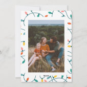 Retro Merry-kerstkaart Feestdagenkaart (Achterkant)