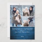 Retro Merry Kerstmis Rustic 6 PHOTO Greeting Feestdagenkaart (Achterkant)