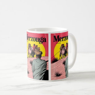 Retro Merzouga Sahara kameelrit Marokko reizen gi Koffiemok