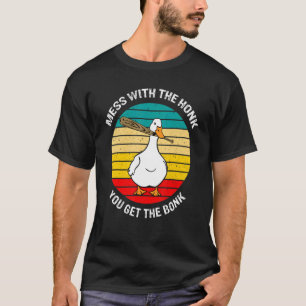 Retro Mess met Honk Haal het bonk Goose Duck Boerd T-shirt