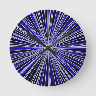 Retro met blauw en zwarte klok