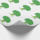 Retro met Broccoli Cadeaupapier (Hoek)