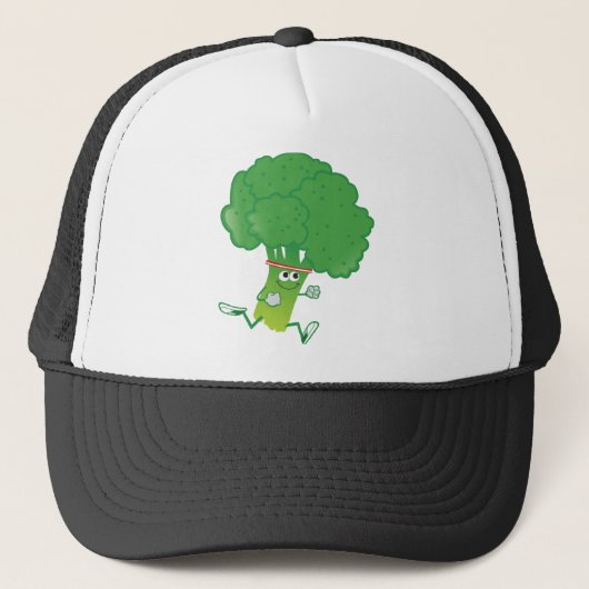Retro met Broccoli Trucker Pet (Voorkant)
