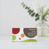 Retro Met Visitekaartjes gelijkgestelde (Staand voorkant)