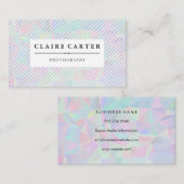 Retro Metallic Achtergrond Visitekaartje (Voorkant / Achterkant)