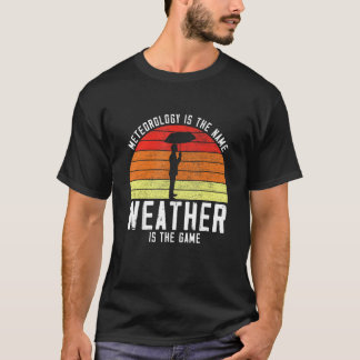 Retro Meteorology Name Weather Game  Meteor T-shirt