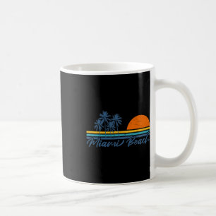 Retro Miami Beach Florida T-shirts Vrouwen Mannen  Koffiemok