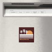 Retro Miami Beach Magnet (In Situ (Lave-vaisselle))