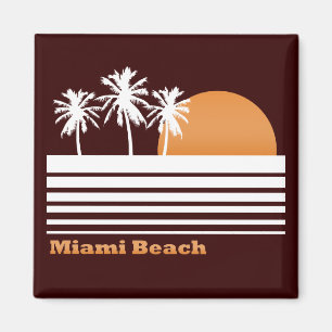 Retro Miami Beach Magnet Magneet